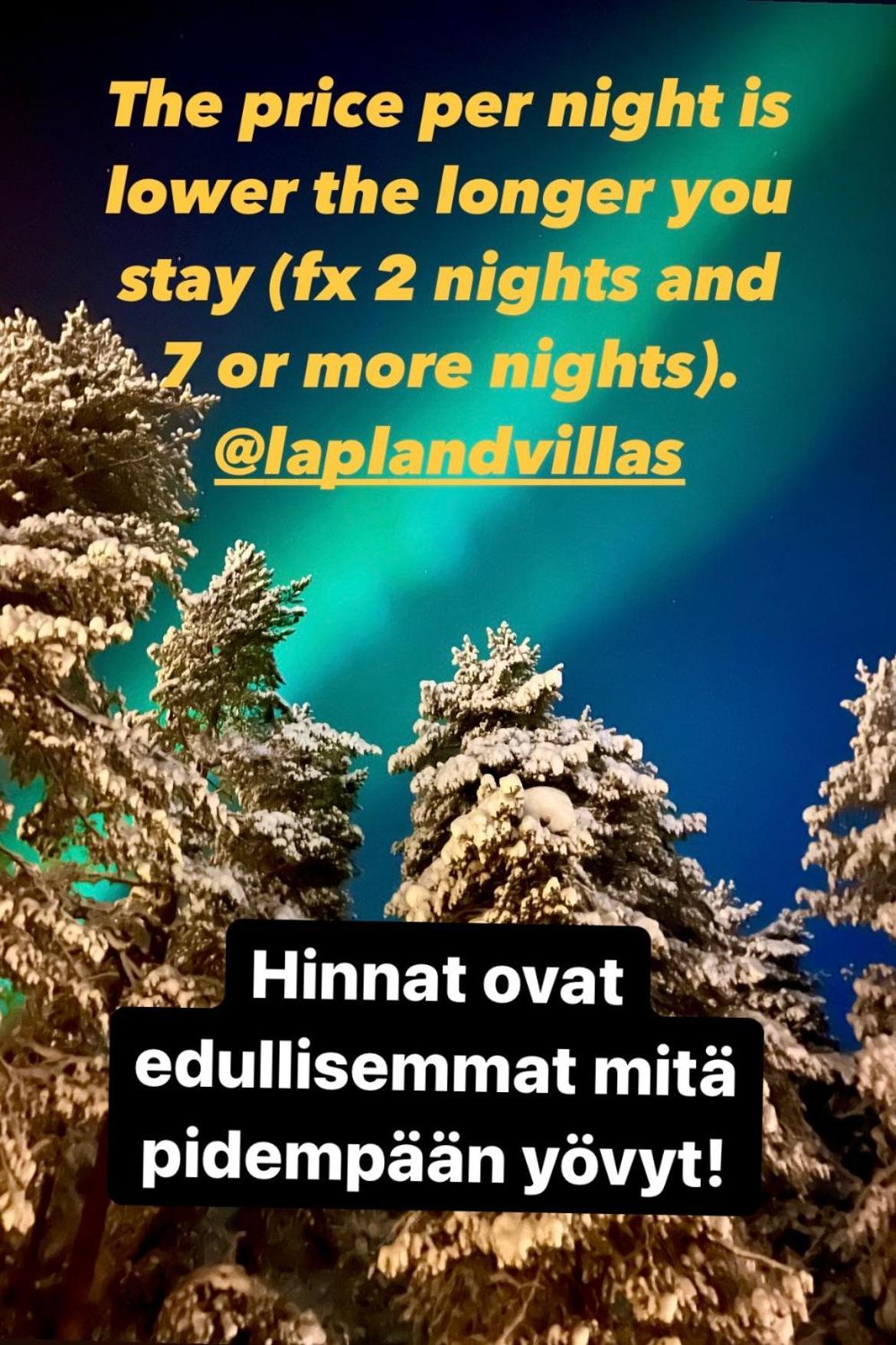 Villa Saarua By The Slopes Ski In, Family & Bike Park, Hike Trails, National Park, Wifi - Lapland Villas Рука Екстериор снимка